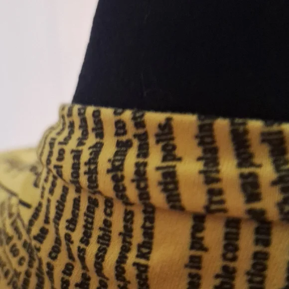 Yellow Graphic Crop Top - Picture 2 of 5